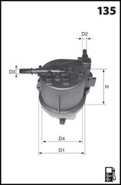 LUCAS FILTERS Топливный фильтр LFDF173